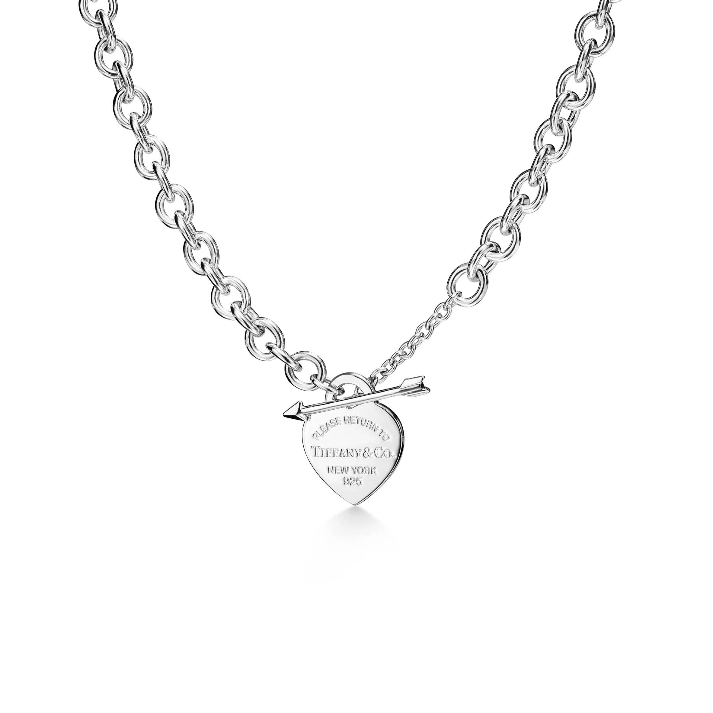 TIFFANY LOVESTRUCK HEART TAG NECKLACE IN SILVER MEDIUM 70878178